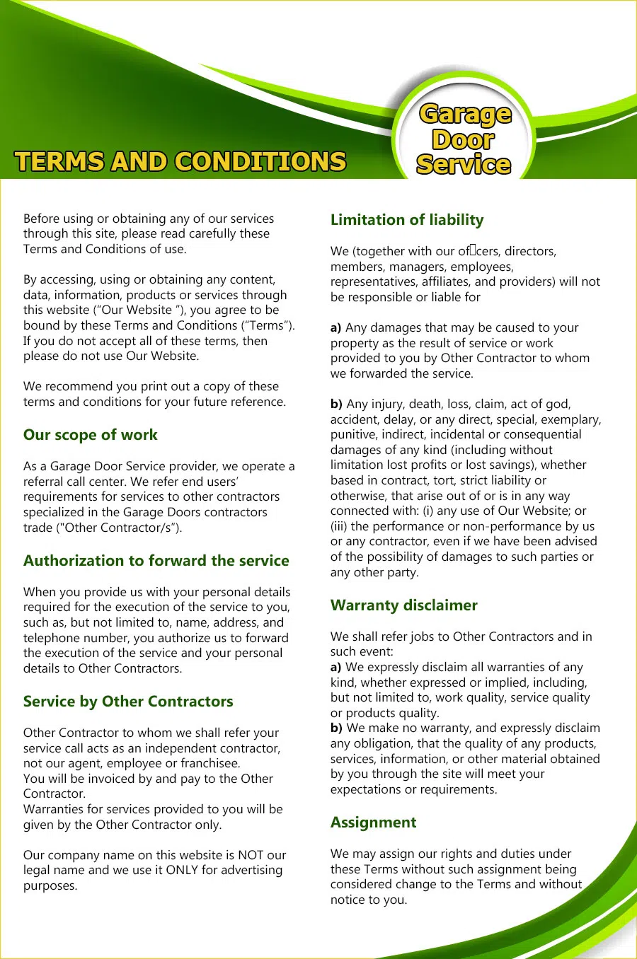 Master Garage Door Service Slatersville, RI 401-321-2038